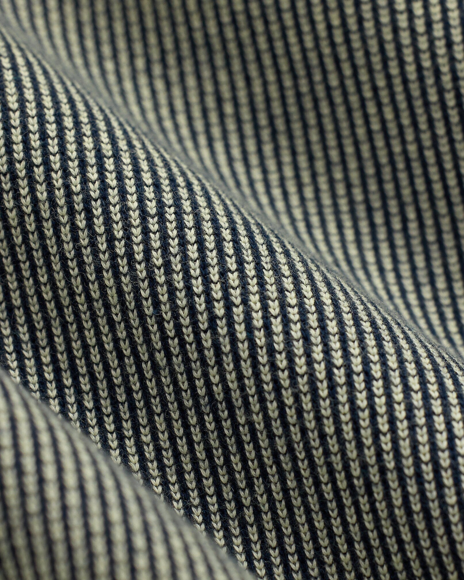 Double RL - Striped Jacquard-Knit Cardigan - Navy Multi – City
