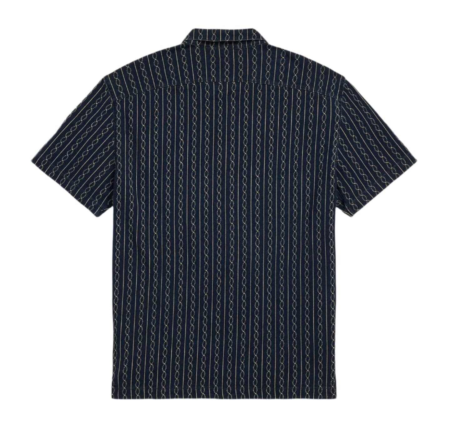 極美品 RRL Indigo Print Jersey Camp Shirt M RRL Camp Shirt Print Jersey Indigo | Cultizm