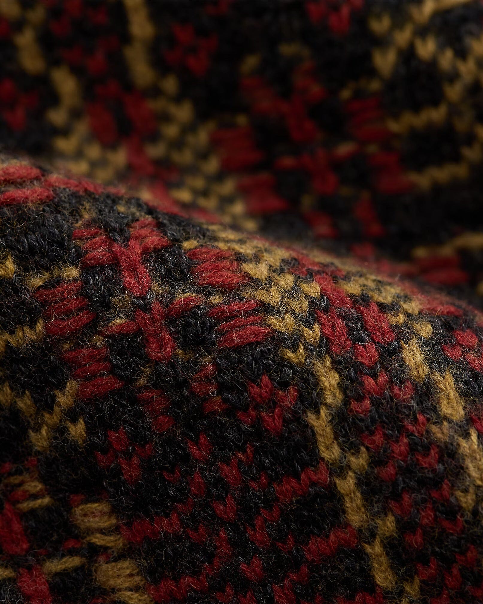 Double RL - Wool Jacquard Full-Zip Cardigan - Red Multi