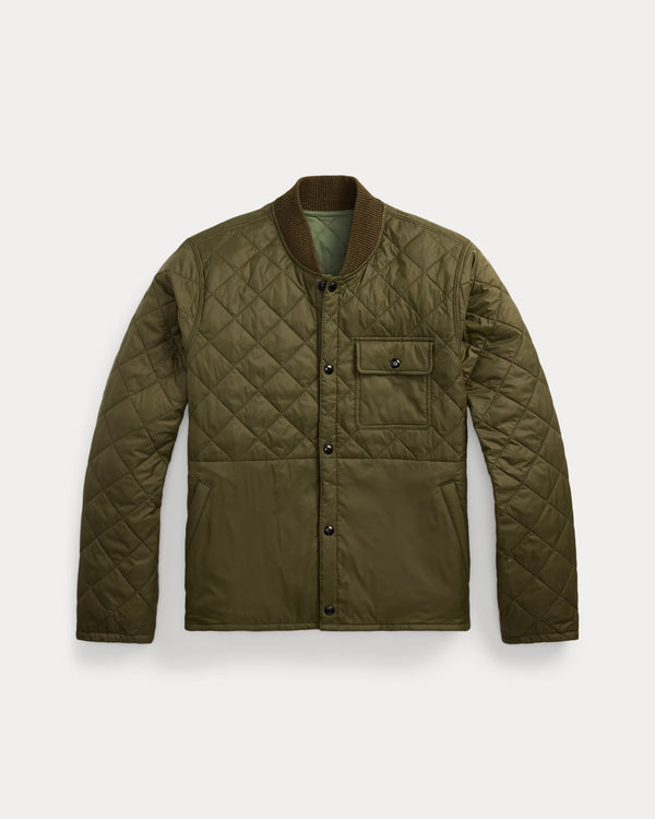 Double RL - Reversible Quilted Liner Jacket - Vintage Olive/sage