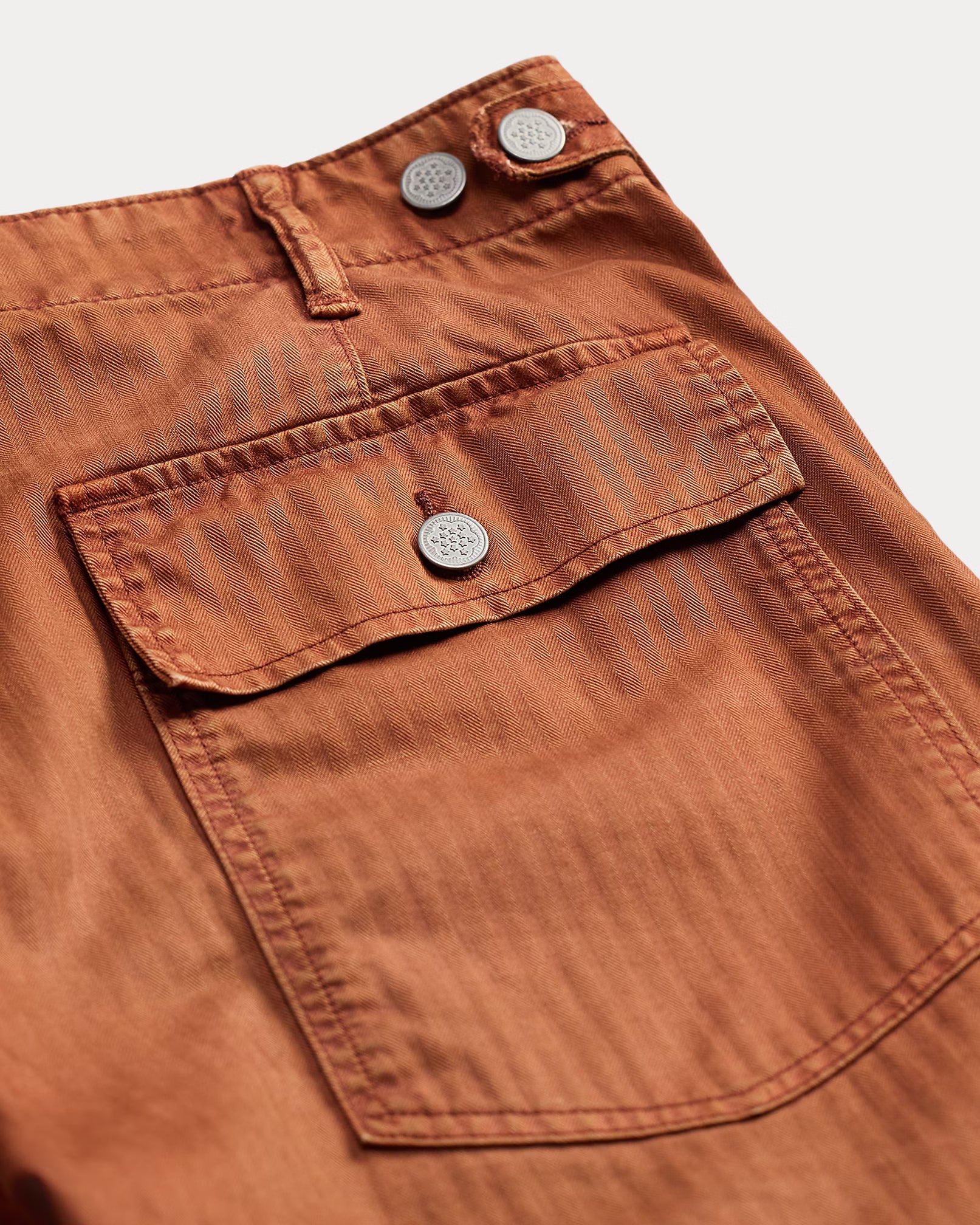 Double RL - Herringbone Twill Field Trousers - Distressed Red - City Workshop Men's Supply Co.