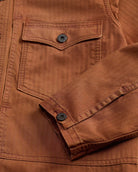 Double RL - Embroidered Herringbone Twill Overshirt - Brick - City Workshop Men's Supply Co.