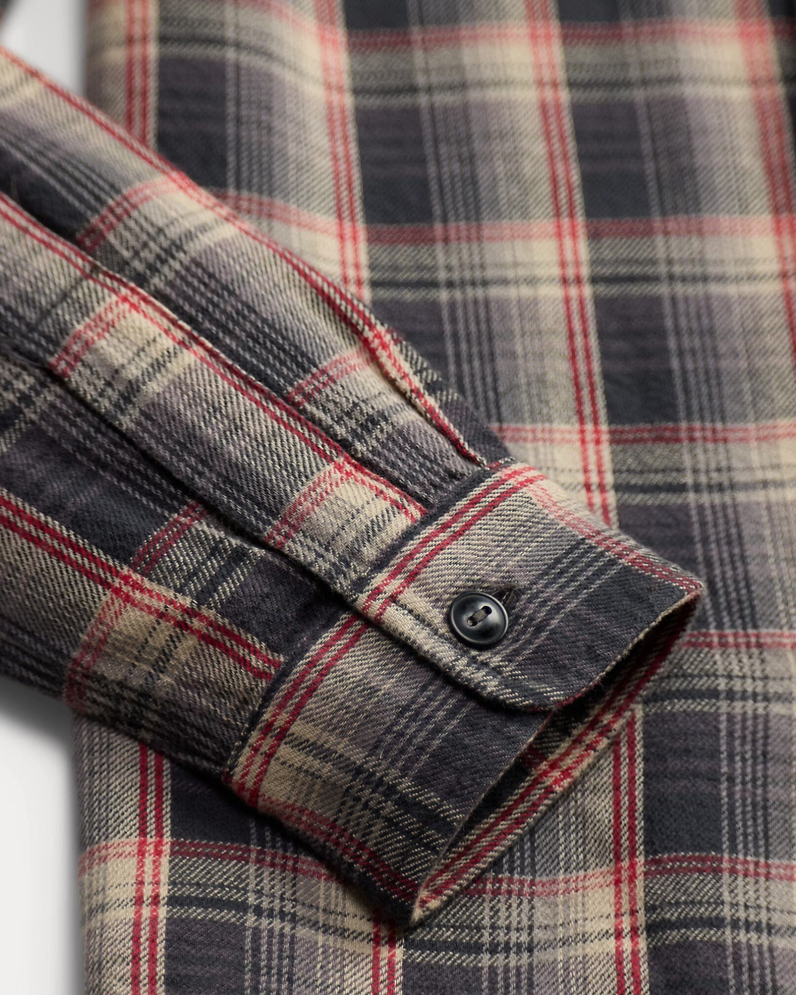 Double RL - Plaid Twill Workshirt - Grey/Red – City Workshop Men's