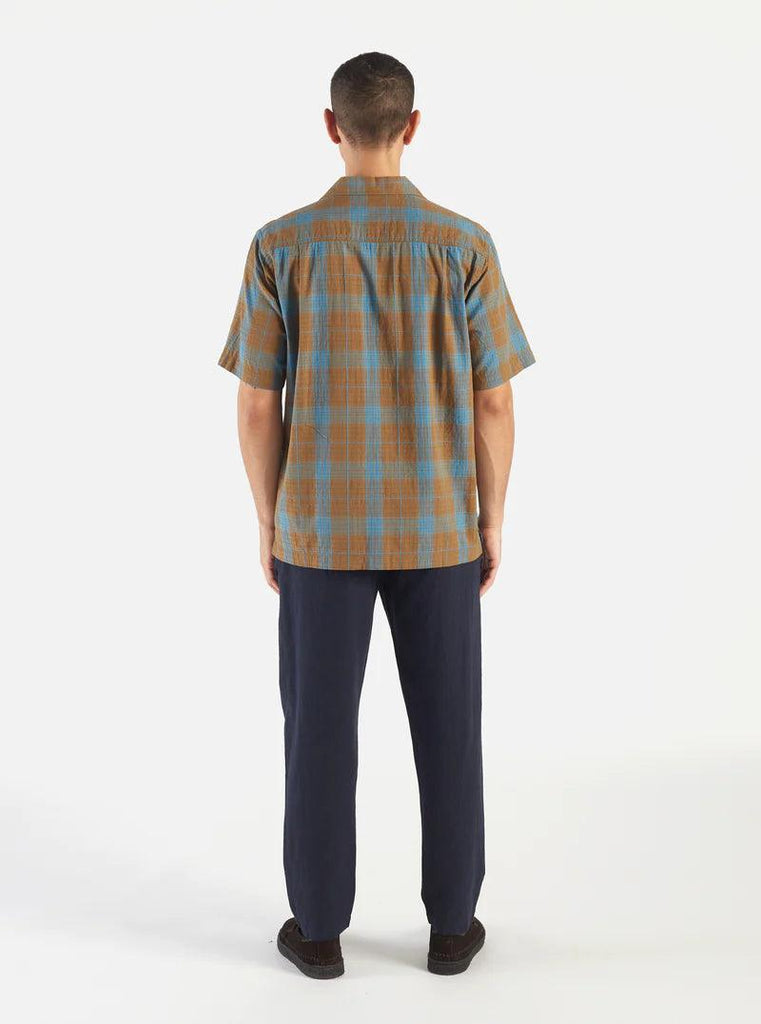 Universal Works - Camp Shirt In Sea/Sand Taki Check - City Workshop Men's Supply Co.