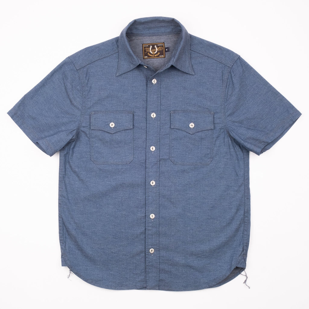 Freenote Cloth - Scout Short Sleeve Chambray - City Workshop Men's Supply Co.