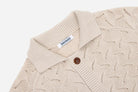 3sixteen - Lace Knit Cardigan Natural - City Workshop Men's Supply Co.