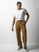 MEN'S LEE® X THE BROOKLYN CIRCUS® Drawstring Supply Pant in Dark Khaki - City Workshop Men's Supply Co.