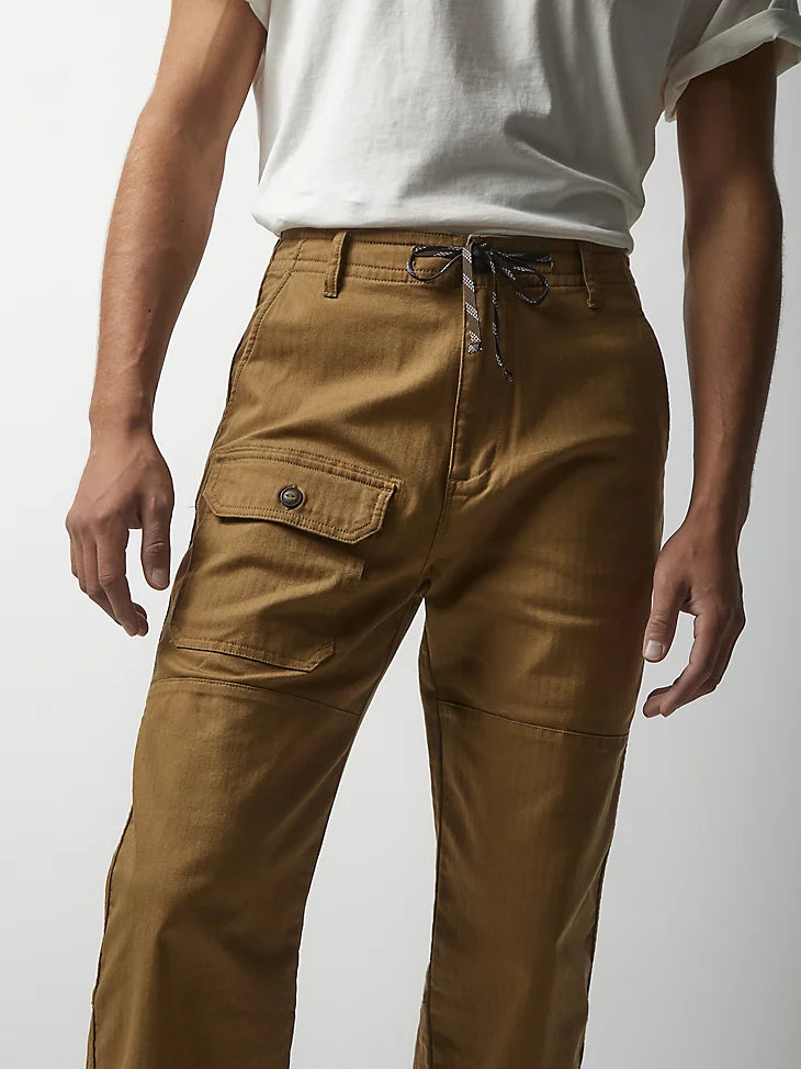 Relaxed Fit Twill Pull-on Pants - Dark khaki green - Men | H&M US