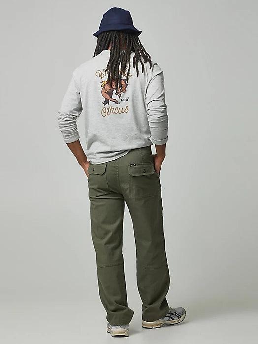 MEN'S LEE® X THE BROOKLYN CIRCUS® Drawstring Supply Pant in Muted Olive - City Workshop Men's Supply Co.