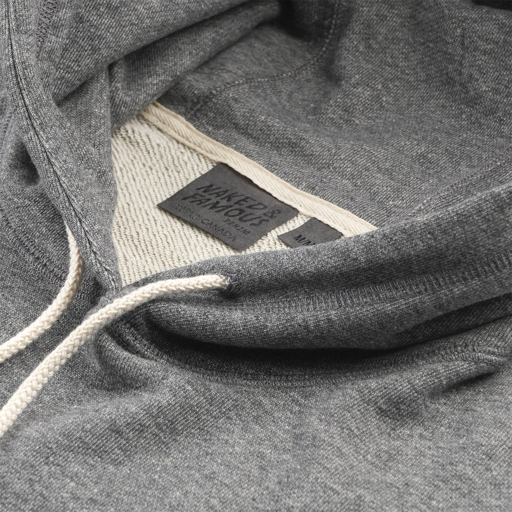 Naked & Famous - Pullover Hoodie - Heavyweight Terry - Charcoal - City Workshop Men's Supply Co.