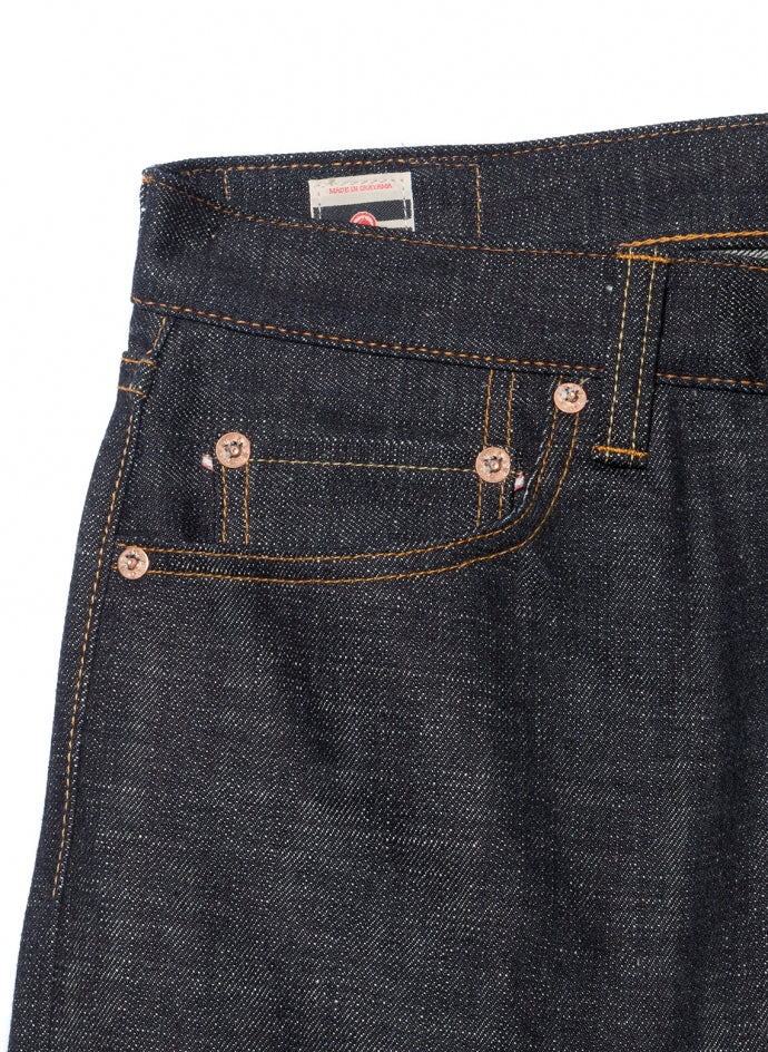 Momotaro Jeans - 0605-82 Texture Denim 16oz GTB Black Stripe - City Workshop Men's Supply Co.
