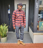 Rogue Territory - Western Shirt Brick Red Brushed Plaid - City Workshop Men's Supply Co.