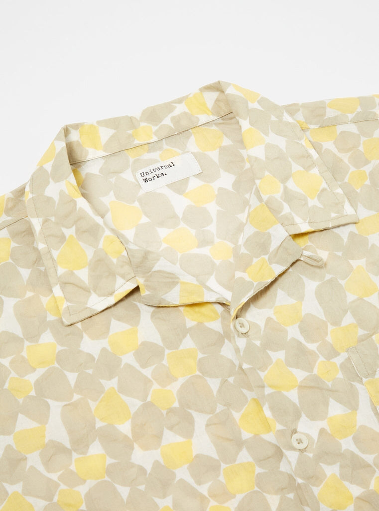 Universal Works - Road Shirt In Yellow Takihyo Print