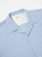 Universal Works - Camp Shirt In Sky Seersucker - City Workshop Men's Supply Co.