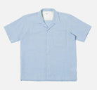 Universal Works - Camp Shirt In Sky Seersucker - City Workshop Men's Supply Co.