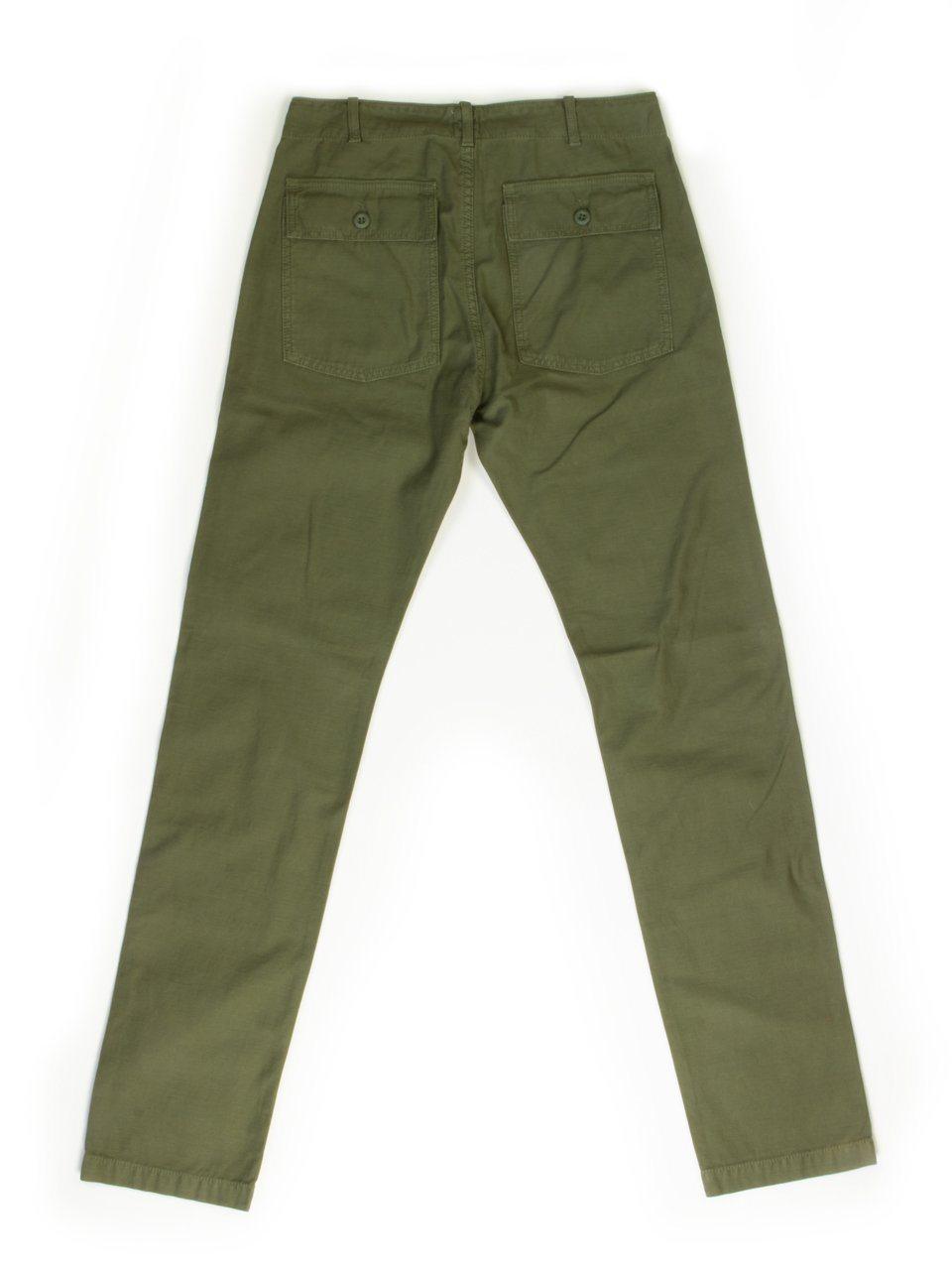 Tellason - Fatigue Pant Sateen Original Tapered Leg - Olive - City Workshop Men's Supply Co.