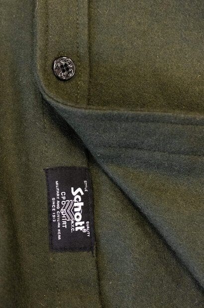 Schott NYC - Men's CPO Wool Shirt - Olive