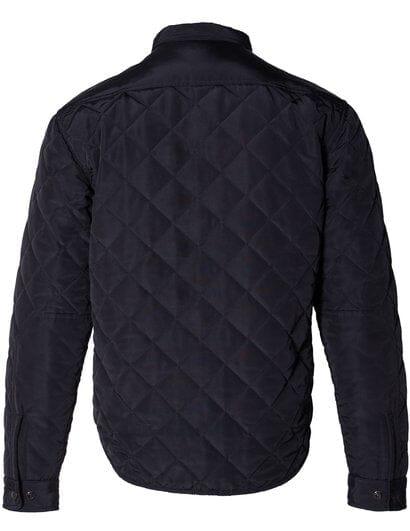 Schott NYC - Down-filled Quilted Shirt Jacket - Black - City Workshop Men's Supply Co.