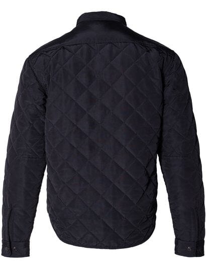 Schott NYC - Down-filled Quilted Shirt Jacket - Black - City Workshop Men's Supply Co.