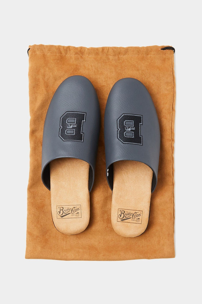 The Brooklyn Circus - BKc Double Black Home Slipper Ver.2 - City Workshop Men's Supply Co.