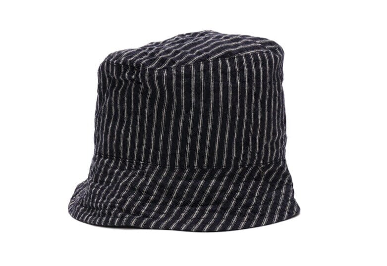 Engineered Garments - Bucket Hat - Navy/Grey LC Stripe - City Workshop Men's Supply Co.