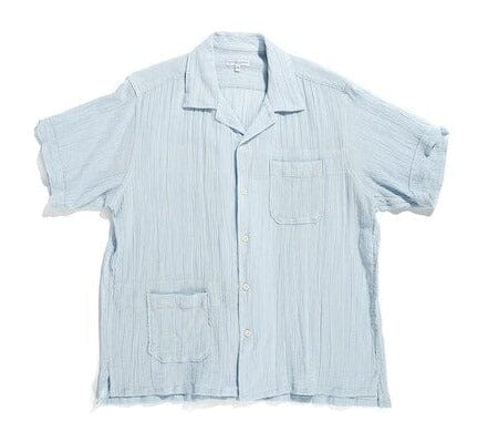 Engineered Garments - Camp Shirt - Lt Blue Cotton Crepe