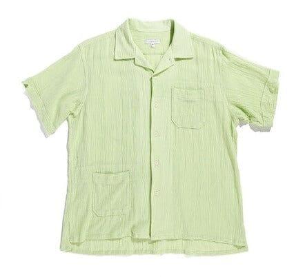 Engineered Garments - Camp Shirt - Lime Cotton Crepe - City Workshop Men's Supply Co.