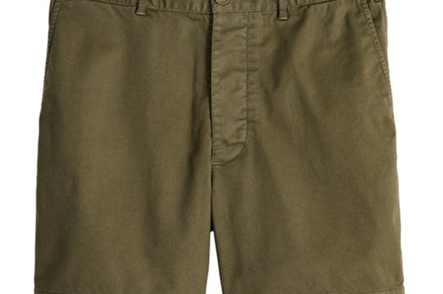 Alex Mill - Flat Front Shorts in Chino - Olive - City Workshop Men's Supply Co.