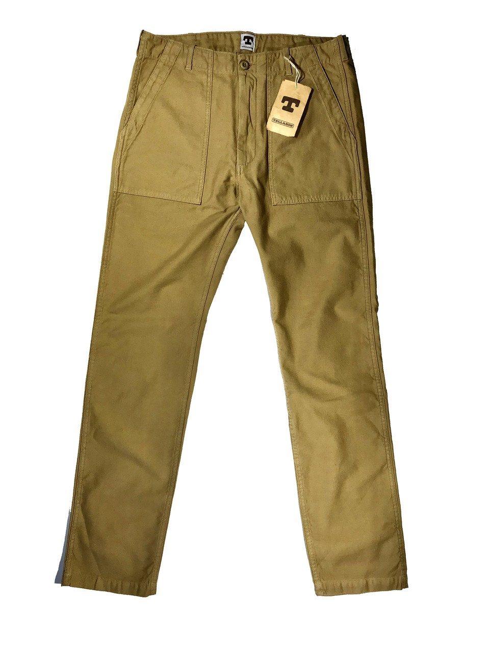 Tellason - Fatigue Pant Sateen Original Tapered Leg - British Tan - City Workshop Men's Supply Co.