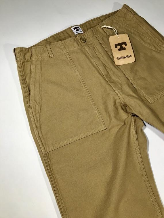 Tellason - Fatigue Pant Sateen Original Tapered Leg - British Tan - City Workshop Men's Supply Co.