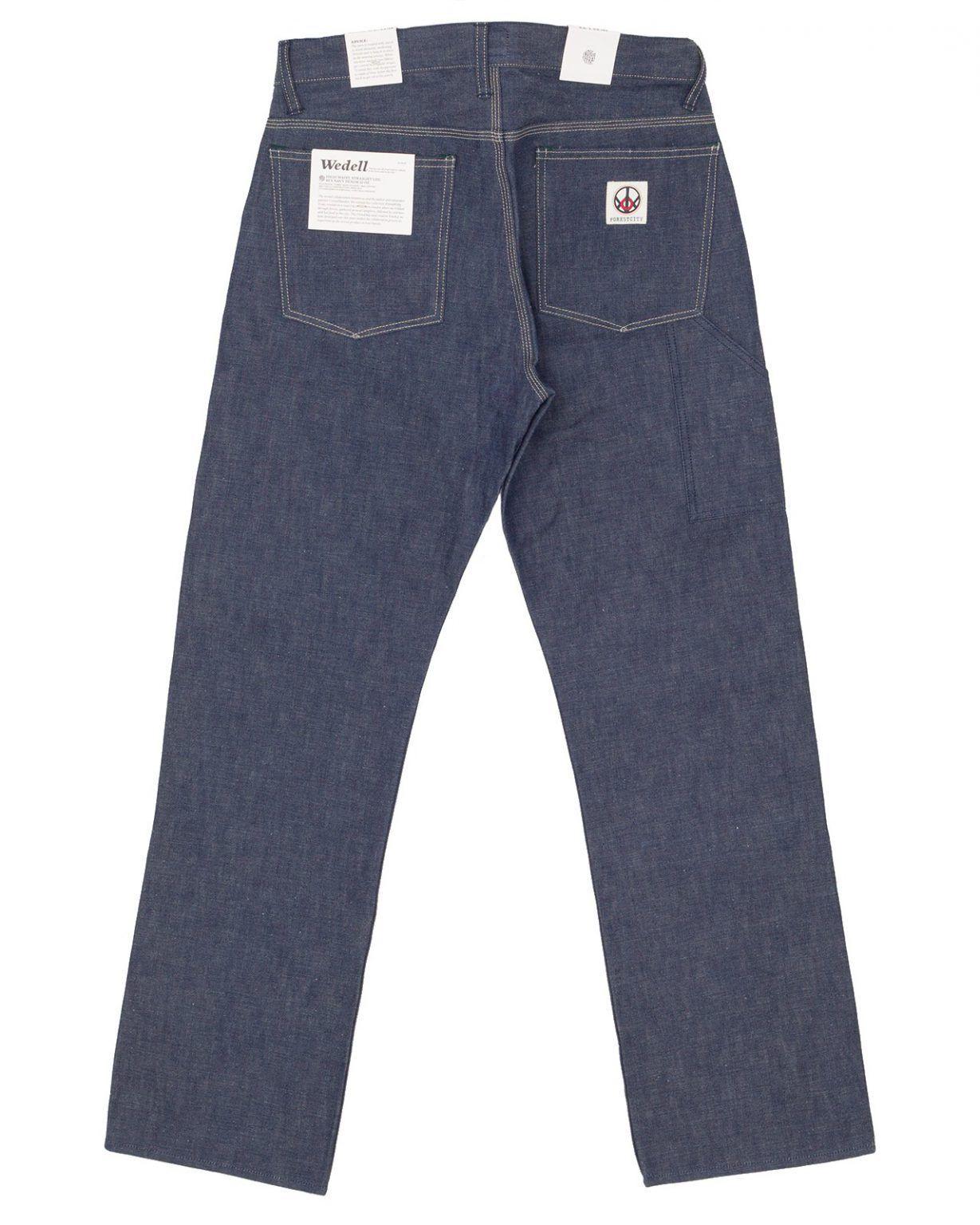 Indigofera - Coyote Thunder x Indigofera Wedell Pants - 40's Navy Denim - City Workshop Men's Supply Co.