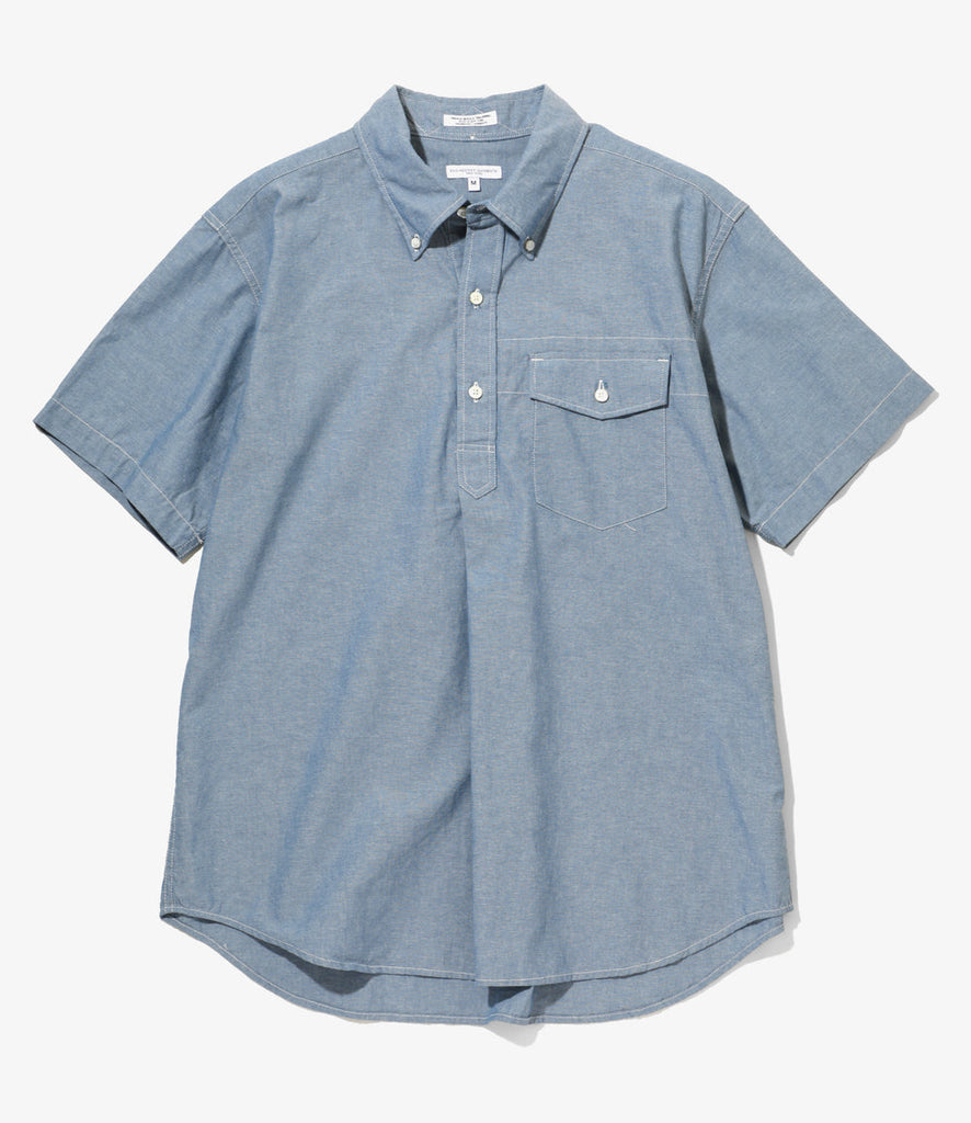 Engineered Garments - Popover BD Shirt - Lt. Blue Cotton Chambray