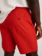 Alex Mill - Saturday Shorts in Japanese Poplin - Red/Navy - City Workshop Men's Supply Co.