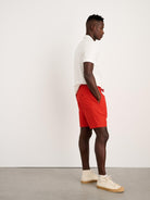 Alex Mill - Saturday Shorts in Japanese Poplin - Red/Navy - City Workshop Men's Supply Co.