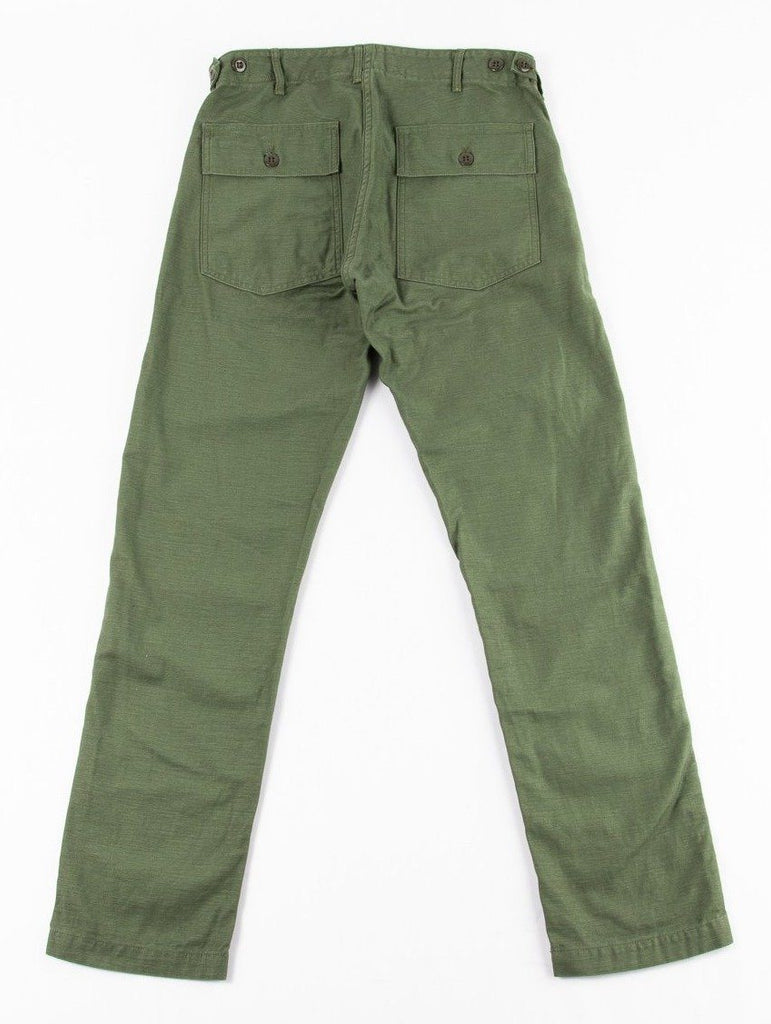 orSlow - 5032 Slim Fit Reverse Sateen Army Fatigue Pant in Olive – City ...