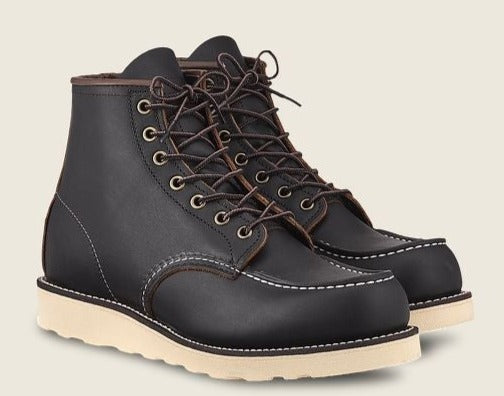 Red Wing Heritage 6 Inch Classic Moc #8849 // Black Prairie Leather - City Workshop Men's Supply Co.