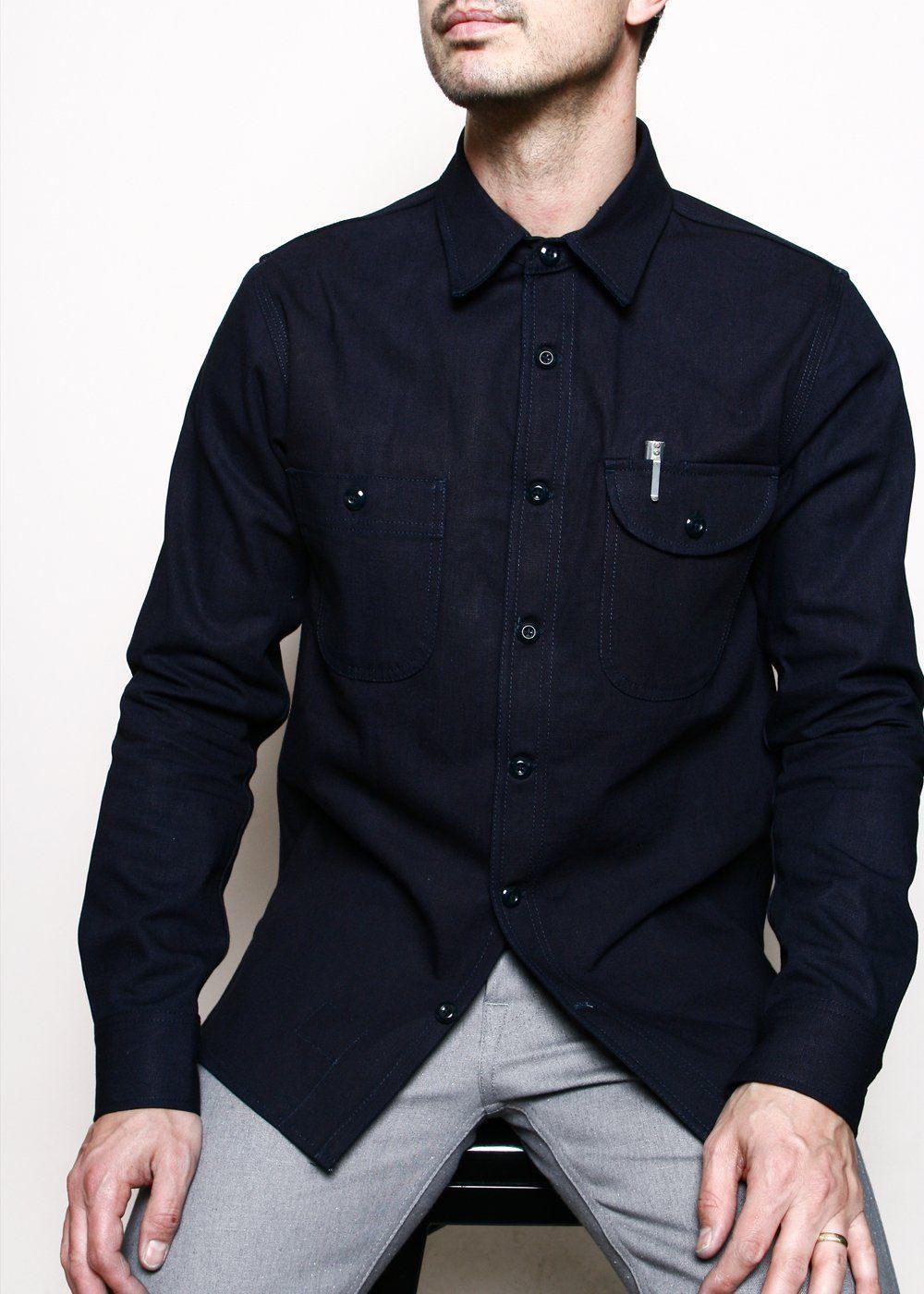 Rogue Territory - Work Shirt // Indigo Selvedge Canvas - City Workshop Men's Supply Co.