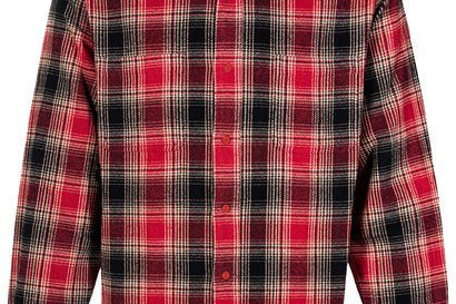 Schott NYC - Plaid Cotton Flannel Shirt - Black/Red - City Workshop Men's Supply Co.