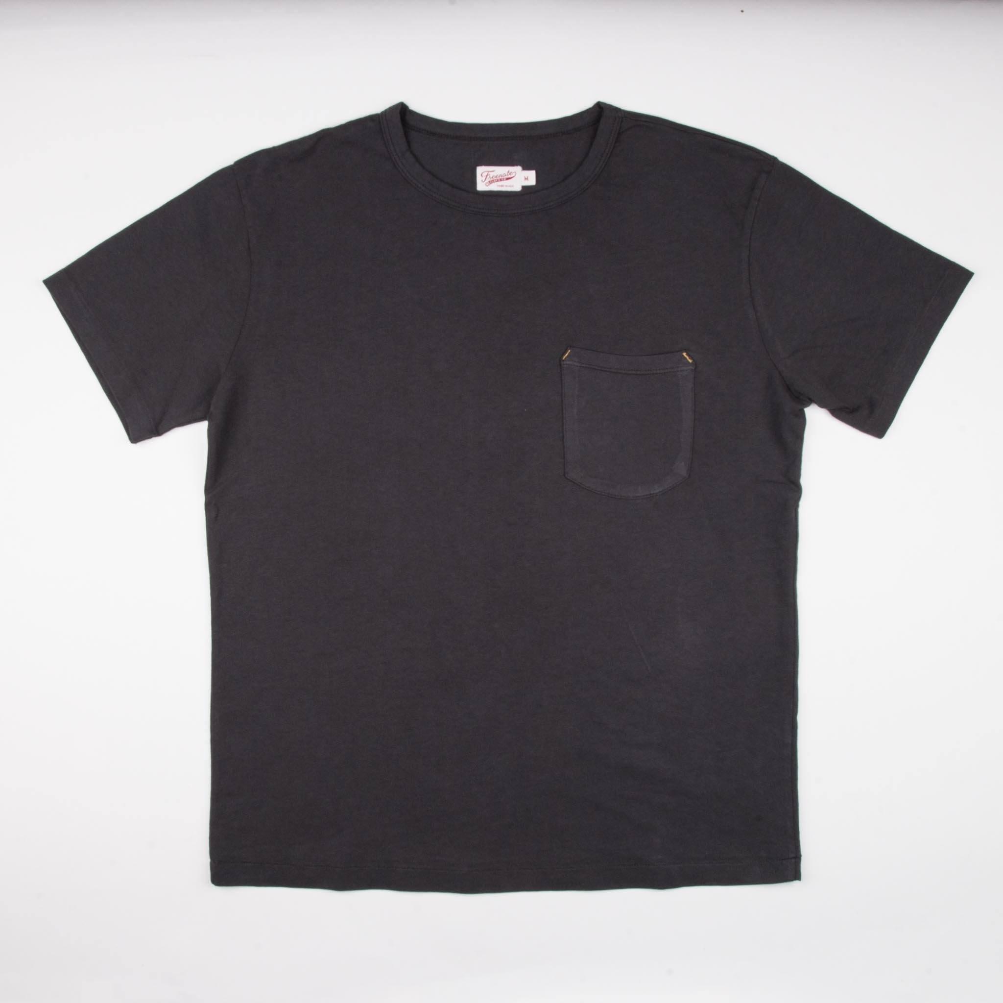 Freenote Cloth - 9 Ounce Pocket T-Shirt - Midnight - City Workshop Men's Supply Co.