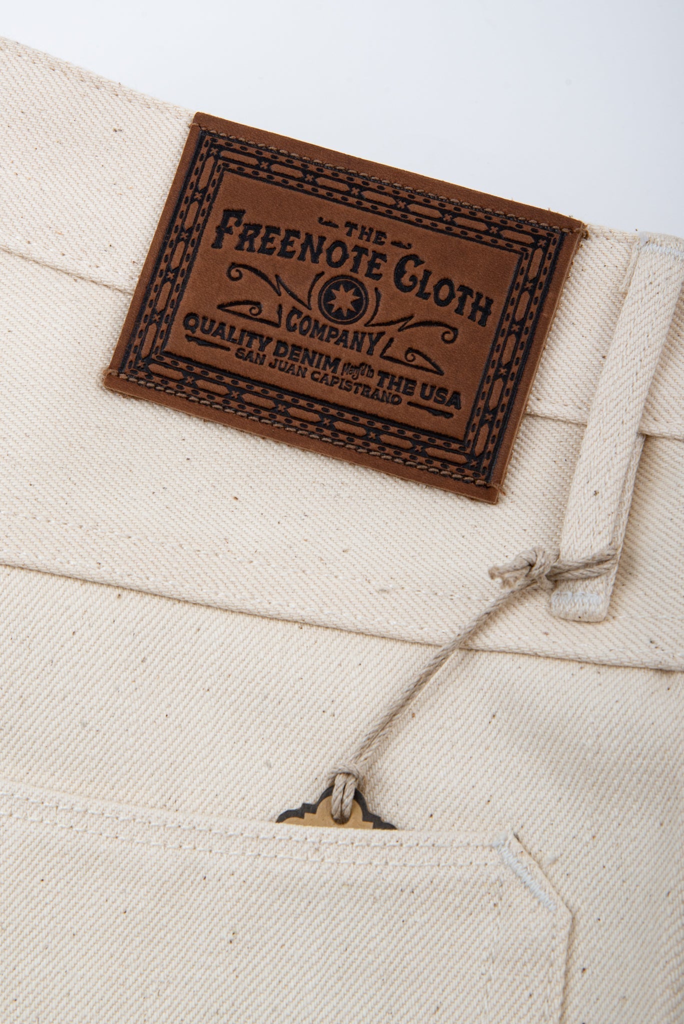 Freenote Cloth - Belford Straight 14oz Ecru Denim - City Workshop Men's Supply Co.