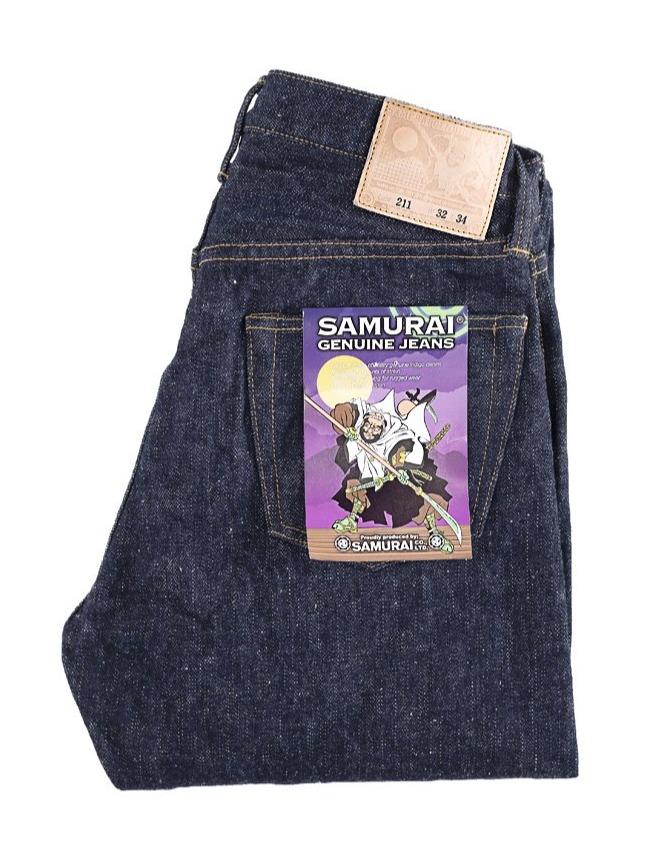 SAMURAI JEANS - S211VX "Benkei" 17oz Selvedge Denim - Relaxed Tapered Fit One Wash