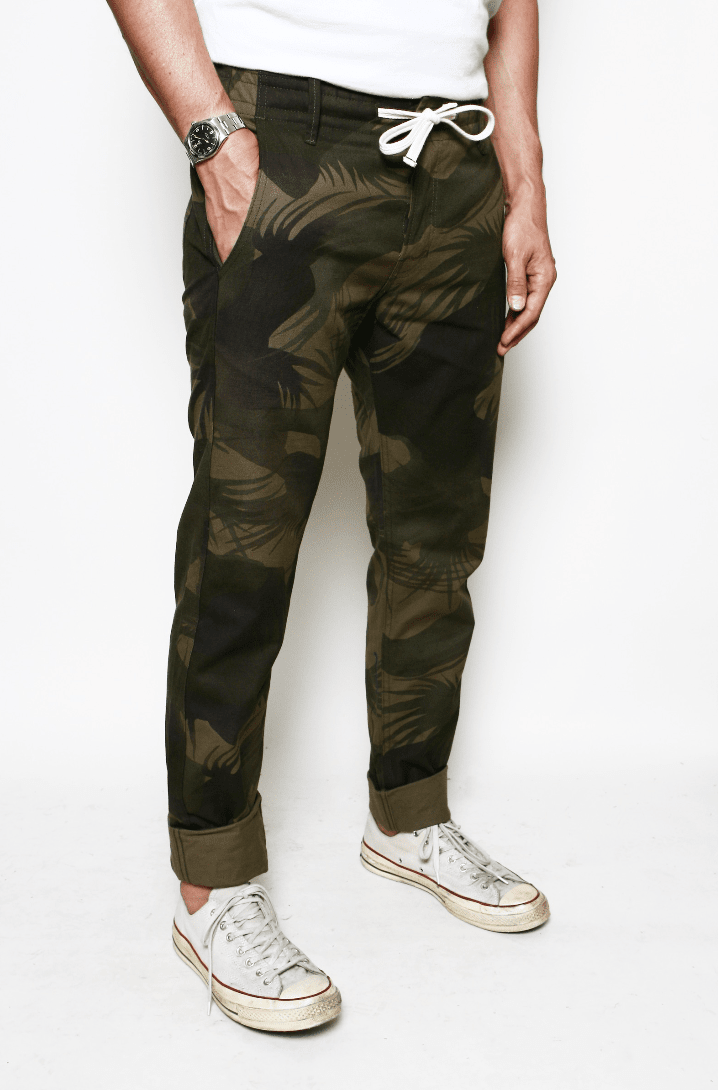 Rogue Territory - Boarder Pants in Olive Palm Camo - City Workshop Men's Supply Co.