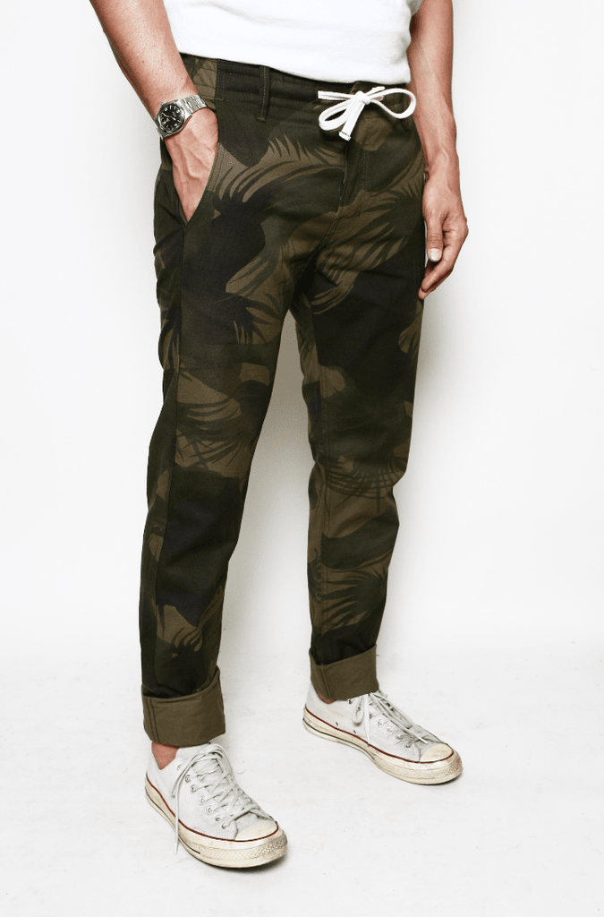 Rogue Territory - Boarder Pants in Olive Palm Camo - City Workshop Men's Supply Co.