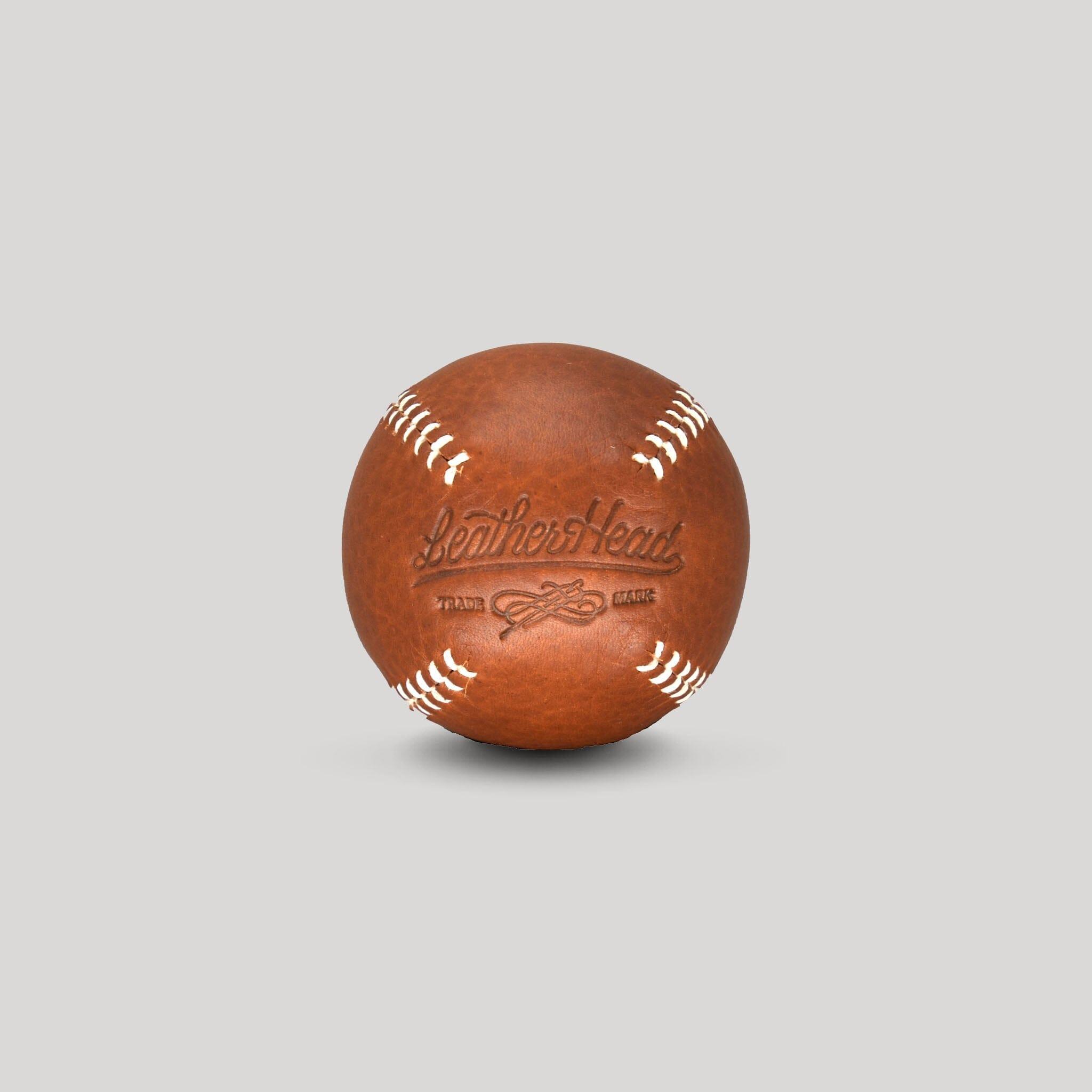 Leather Head Teak with White Stitch Lemon Ball - City Workshop Men's Supply Co.