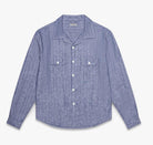 Knickerbocker - Linen Fisher Workshirt Blue - City Workshop Men's Supply Co.