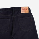 Iron Heart - 14oz IH-555S-142OD Selvedge Denim Slim Tapered Jeans - Indigo Overdyed Black - City Workshop Men's Supply Co.