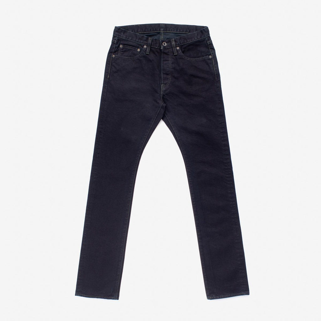 Iron Heart - 14oz IH-555S-142OD Selvedge Denim Slim Tapered Jeans - Indigo Overdyed Black