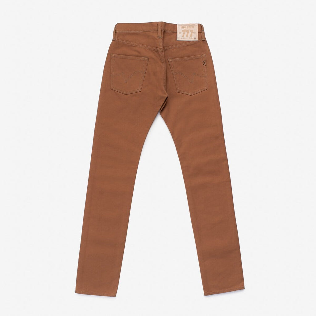 Iron Heart - IH-777D - 17oz Duck Slim Tapered Cut Jeans - Brown - City Workshop Men's Supply Co.