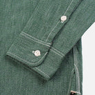 Iron Heart - 10oz Mock Twist Selvedge Chambray Work Shirt - Green - City Workshop Men's Supply Co.