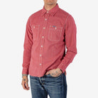 Iron Heart - 10oz Mock Twist Selvedge Chambray Work Shirt - Red - City Workshop Men's Supply Co.